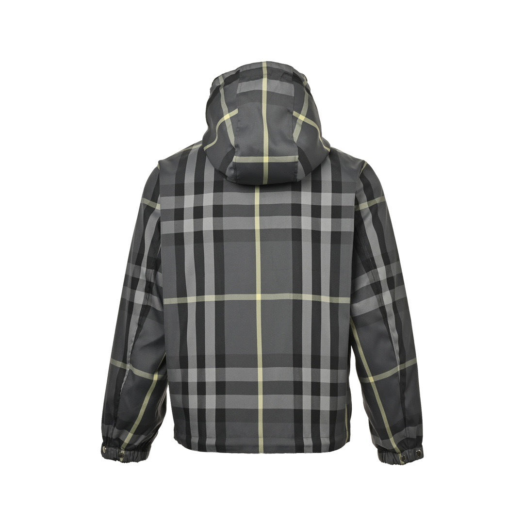 Burberry classic plaid reversible hooded jacket