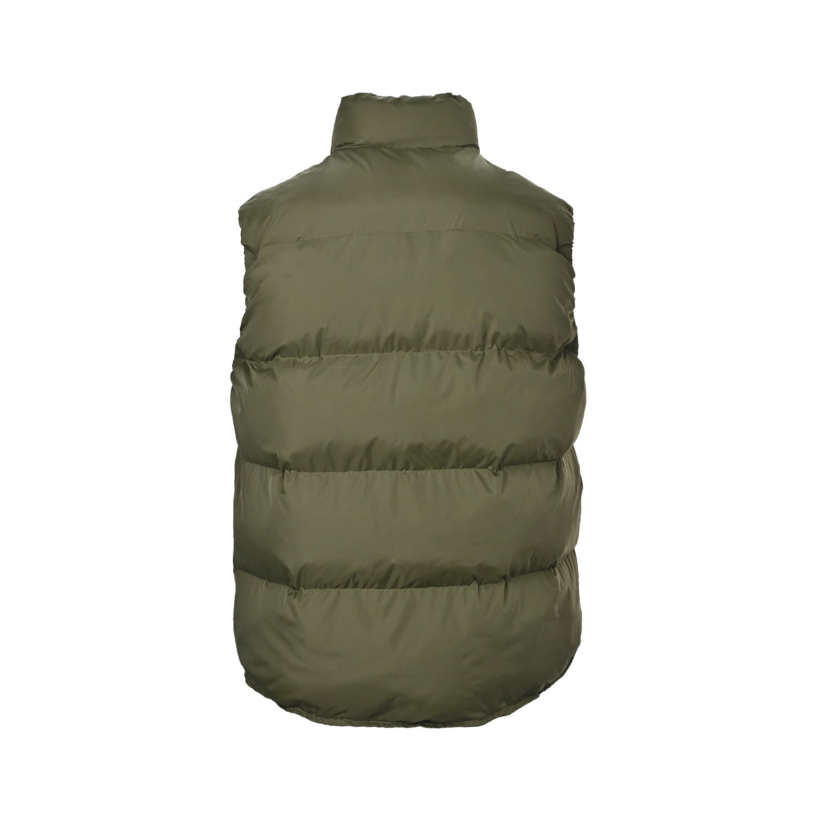 Prada China limited green cloth label stand collar down vest
