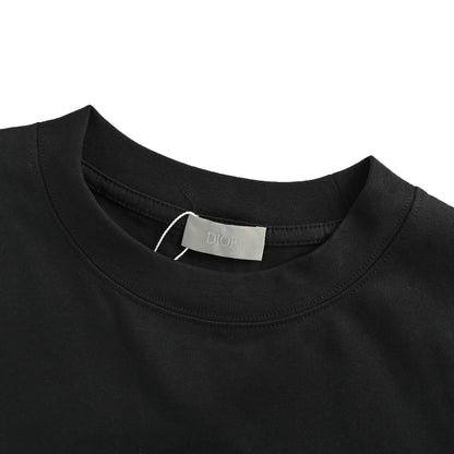 Dior 25ss reflective diamond logo printed short sleeves