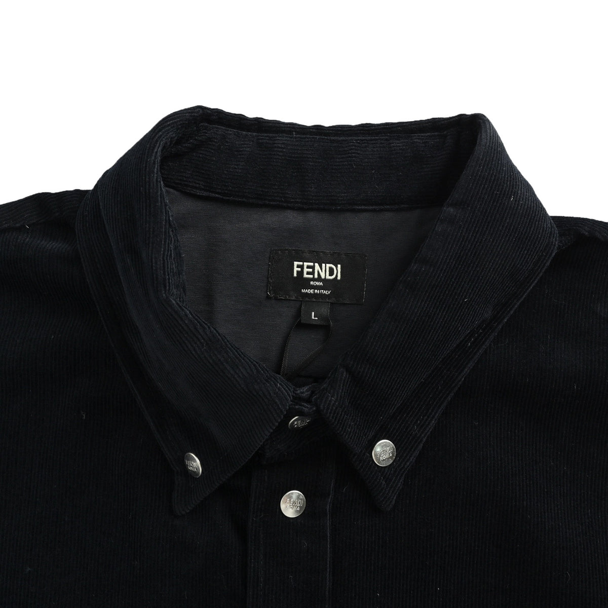 Fendi 25Fw blue corduroy shirt jacket