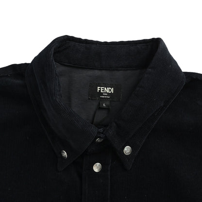 Fendi 25Fw blue corduroy shirt jacket