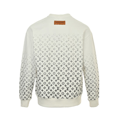 Louis Vuitton 25Fw presbyopic gradient print crew neck sweatshirt