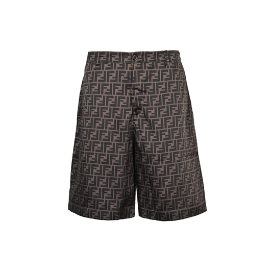 Fendi 25ss full FF jacquard dark pattern suit shorts