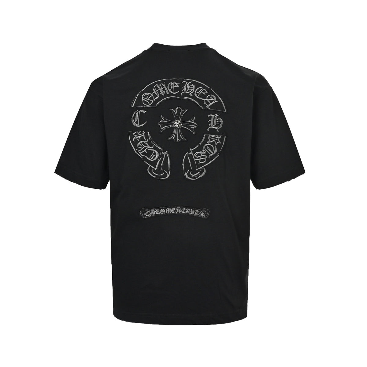 Chrome Hearts Heavy Industry Appliqué Embroidered Logo Short Sleeves