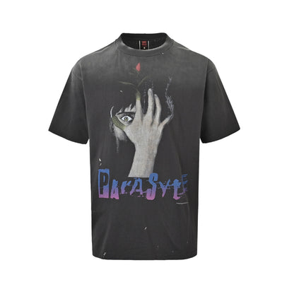 SAINT MICHAEL Parasitic beast print short sleeves
