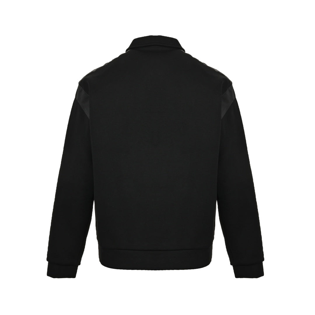 Prada triangle logo patchwork zipper jacket