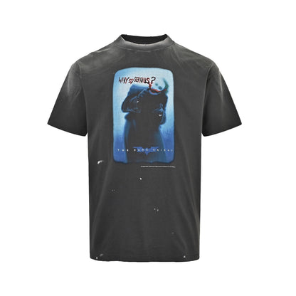 SAINT MICHAEL 25SS villain clown print short sleeves