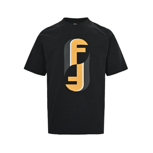 Fendi 26ss FF letter logo printed short sleeves