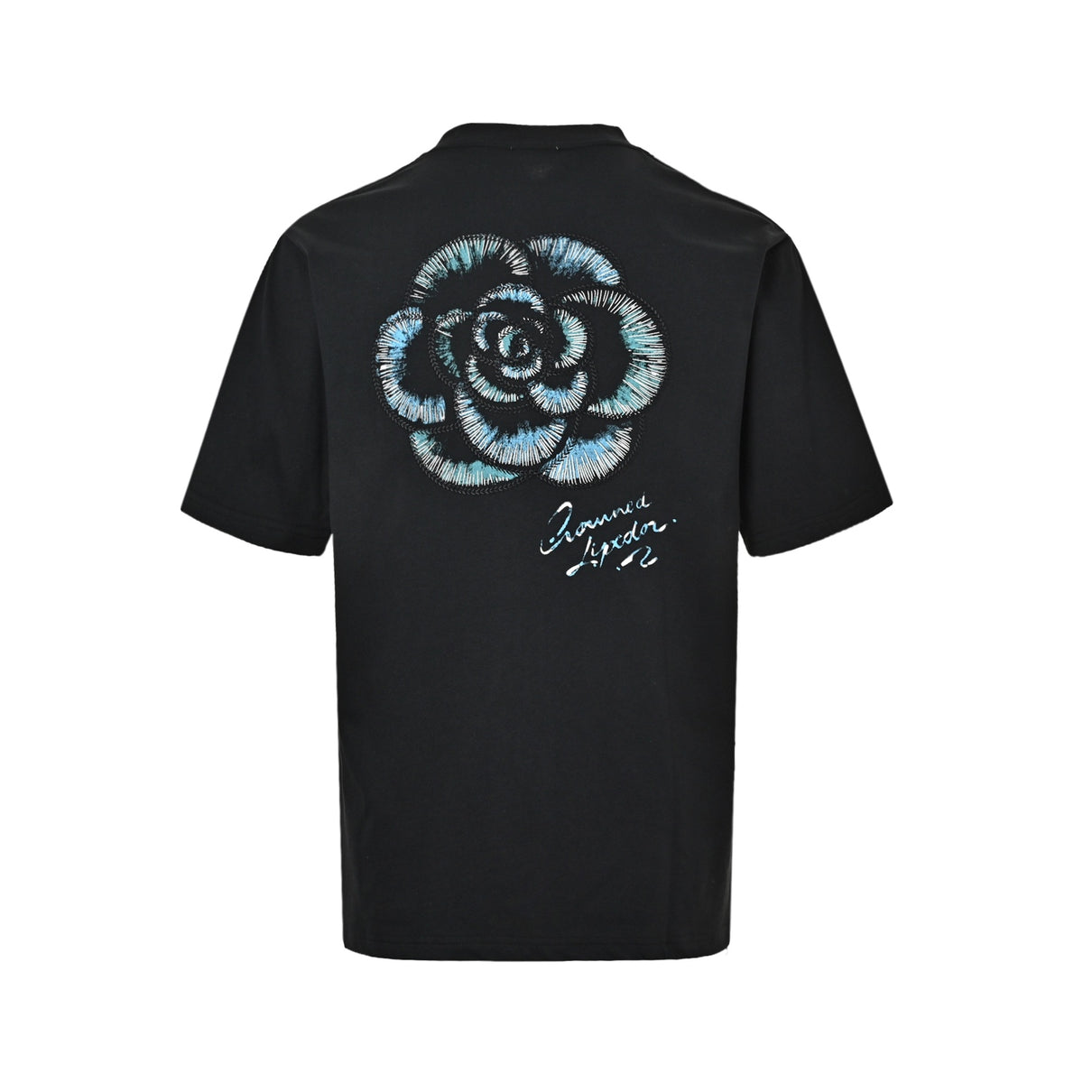 Dior camellia embroidered short sleeves