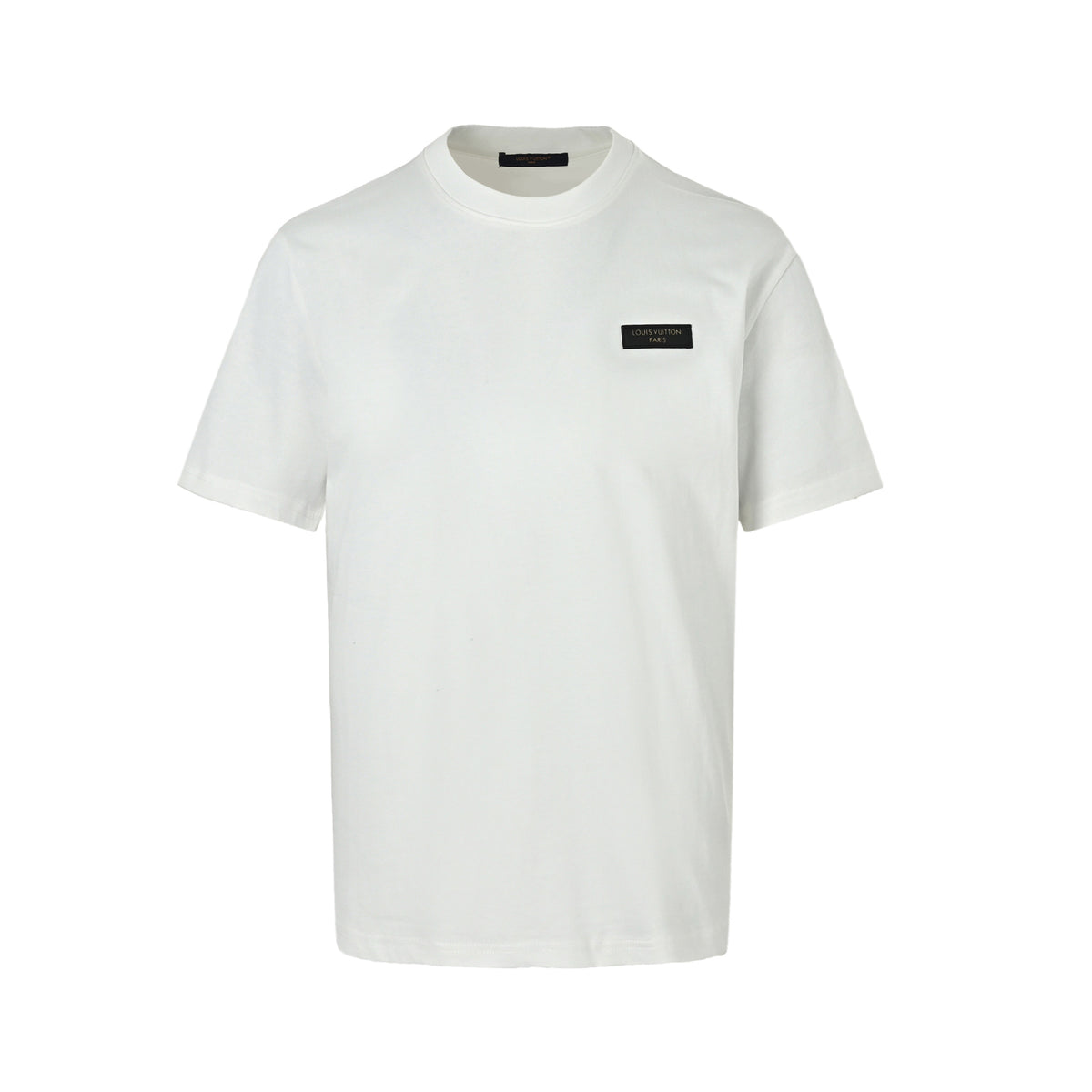 Louis Vuitton 26ss leather chest label short sleeves