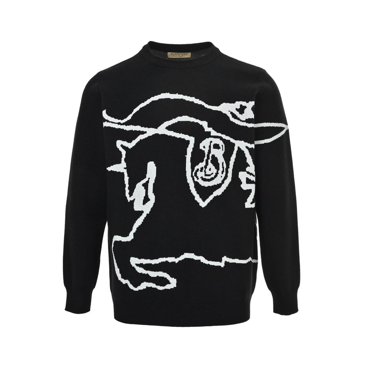 Burberry 25Fw Knight War Horse Jacquard Sweater