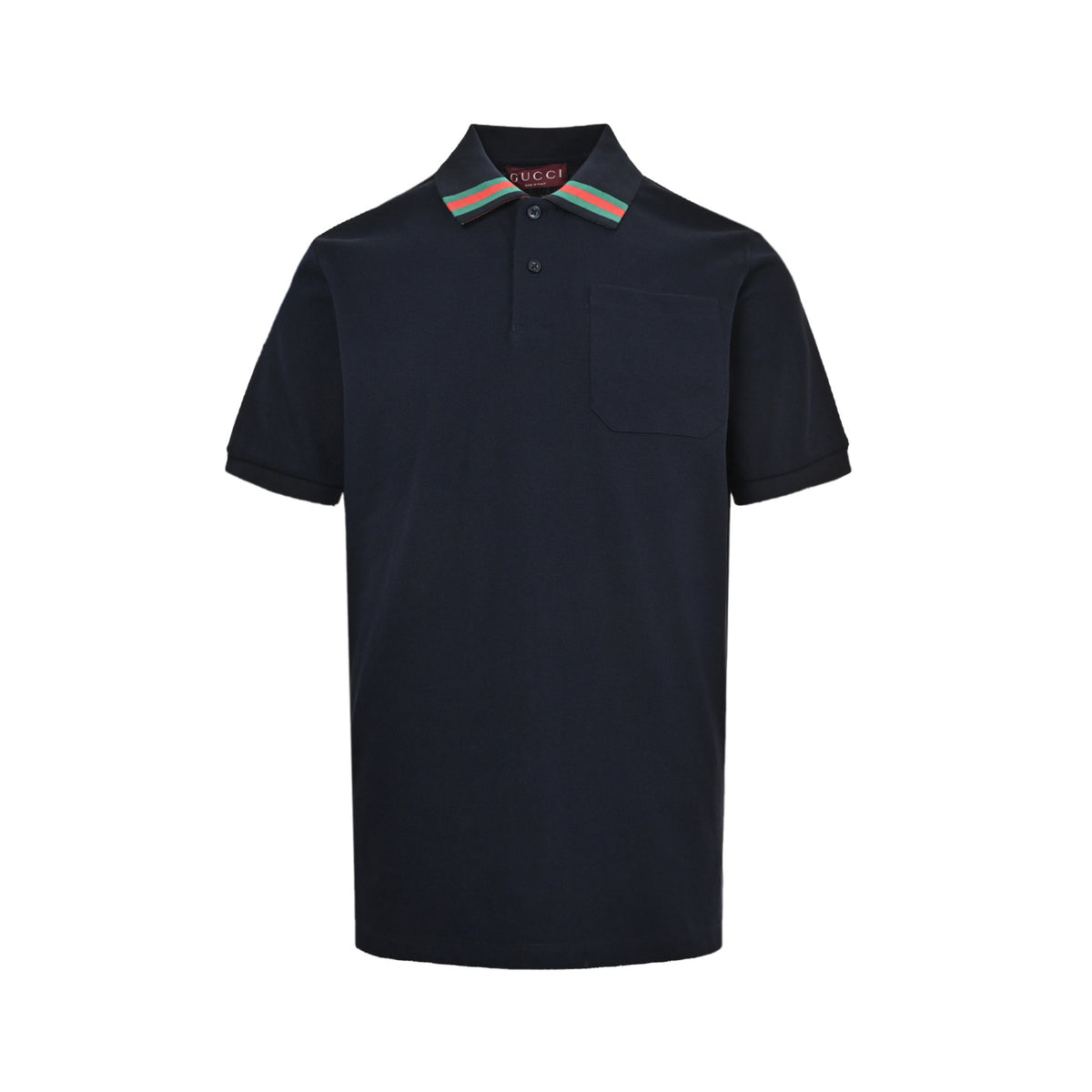 Gucci 26ss collar with contrasting color Polo short sleeves