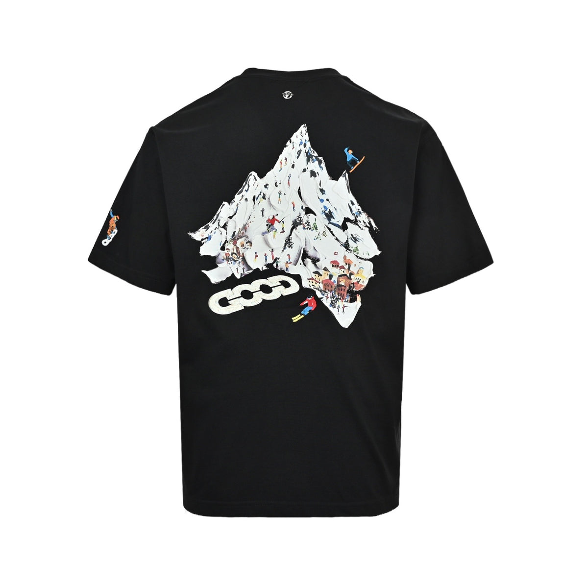 GOODBRAND snow mountain ski print short sleeves