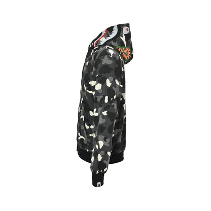 Bape single hood shark zip hooded jacket