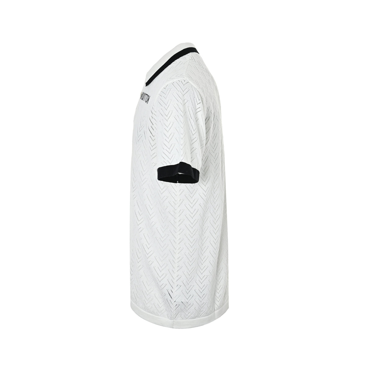 Louis Vuitton 26ss letter jacquard hollow knitted Polo short sleeves