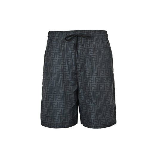 Fendi Double F presbyopic all-over printed shorts