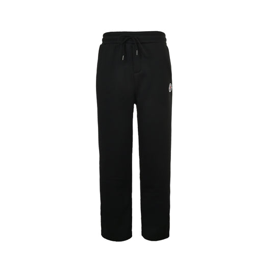 Moncler/Mongolia embroidered small label plus velvet straight trousers
