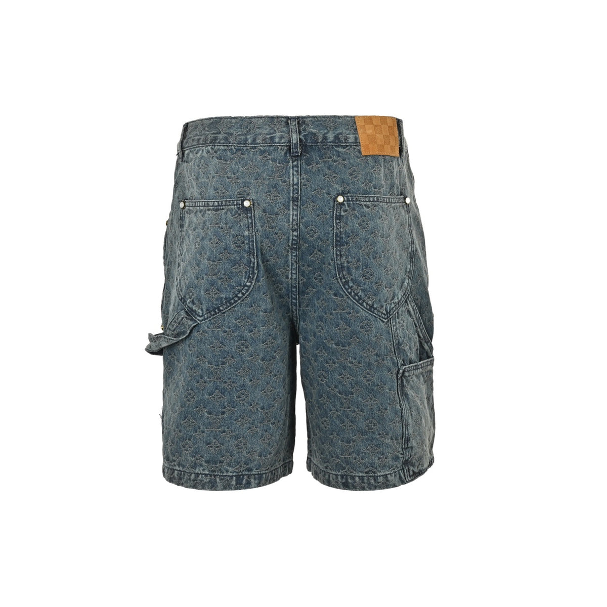 Louis Vuitton 25ss all-over old flower jacquard suit denim shorts