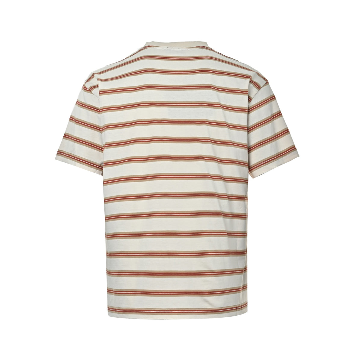 Prada Brown and red striped short-sleeved midsole