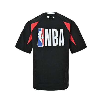 Balenciaga 26ss NBA basketball joint embroidered short-sleeve