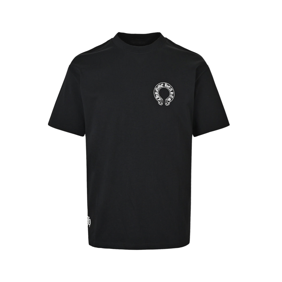Chrome Hearts/Chrome Heart Sanskrit Cross Round Neck Short Sleeve