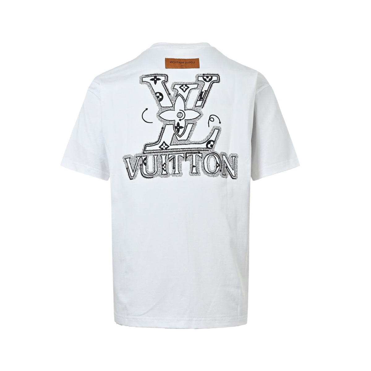 Louis Vuitton 26ss short sleeves with front and rear letter logo embroidery