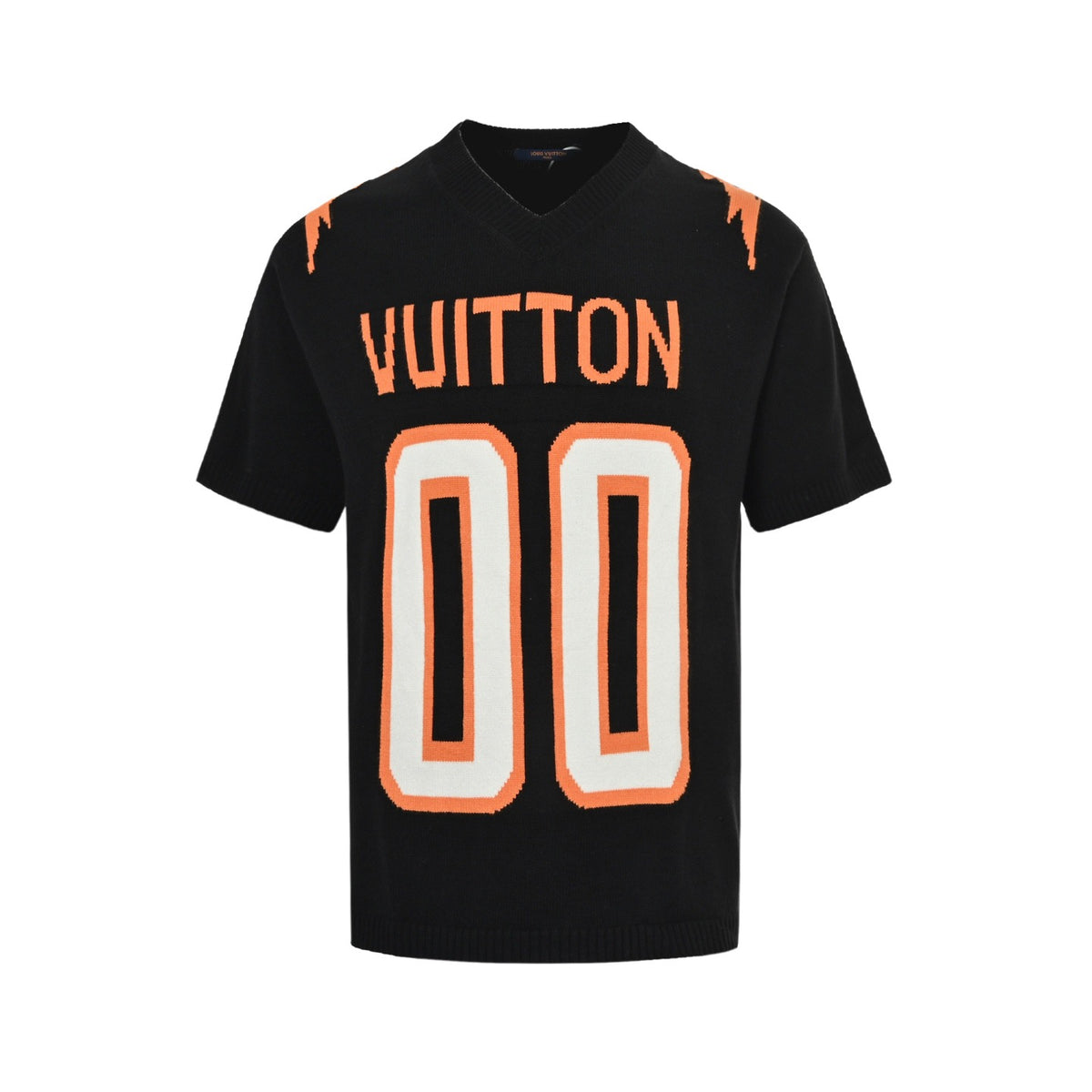 Louis Vuitton 26ss 00 letter jacquard knitted short sleeves