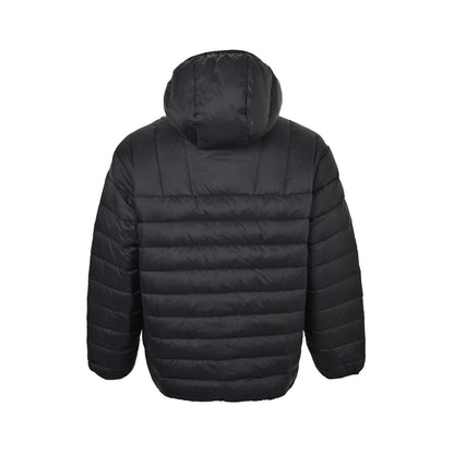 Supreme woven logo tag half-zip rib down jacket