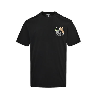 Loewe Suna Fujita joint rabbit embroidered short sleeves