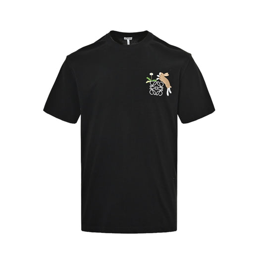 Loewe Suna Fujita joint rabbit embroidered short sleeves