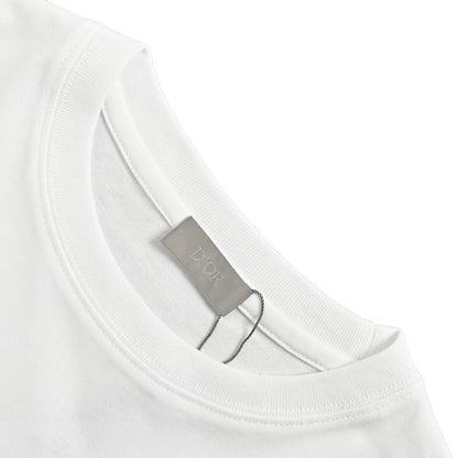 Dior 24ss gold thread embroidered CD short sleeves