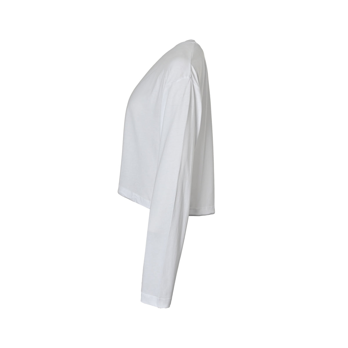 Prada 25ss women's triangle cloth label long-sleeved T-shirt