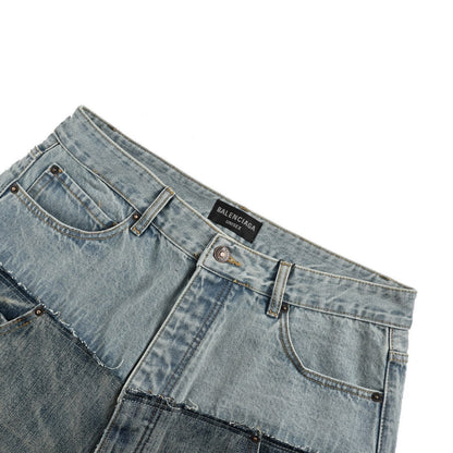 Balenciaga/Balanciaga 24Fw patchwork washed jeans