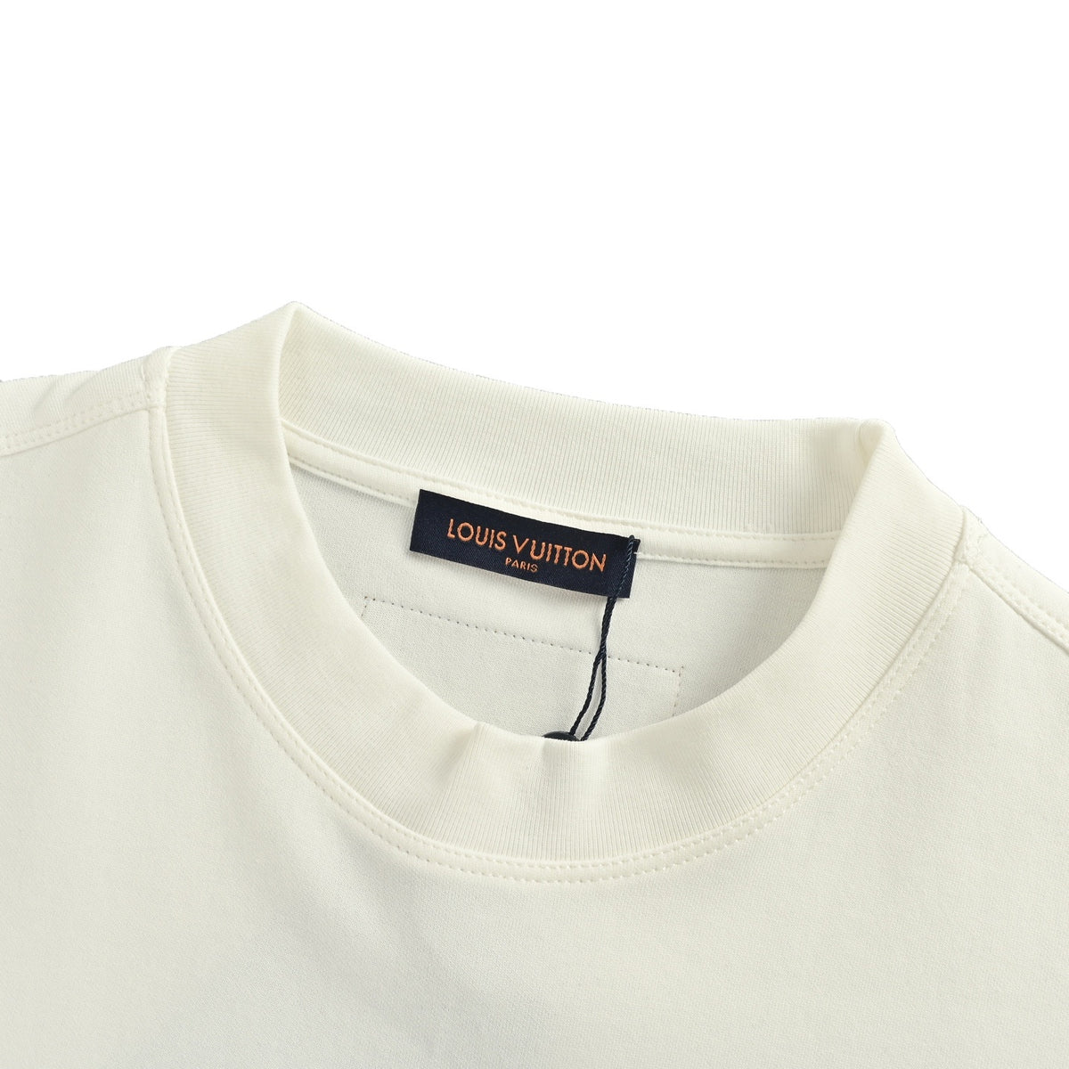 Louis Vuitton 25Fw large logo beaded embroidery long-sleeved T-shirt