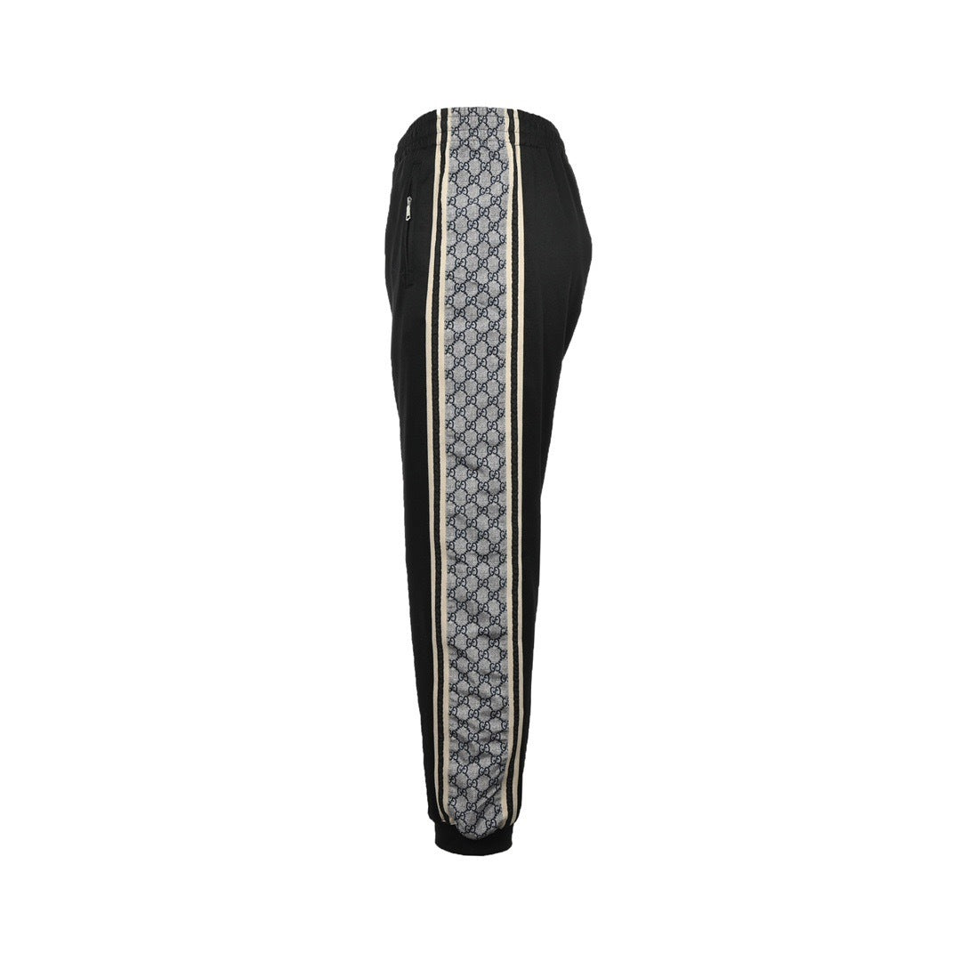 Gucci classic snake print webbing suit trousers