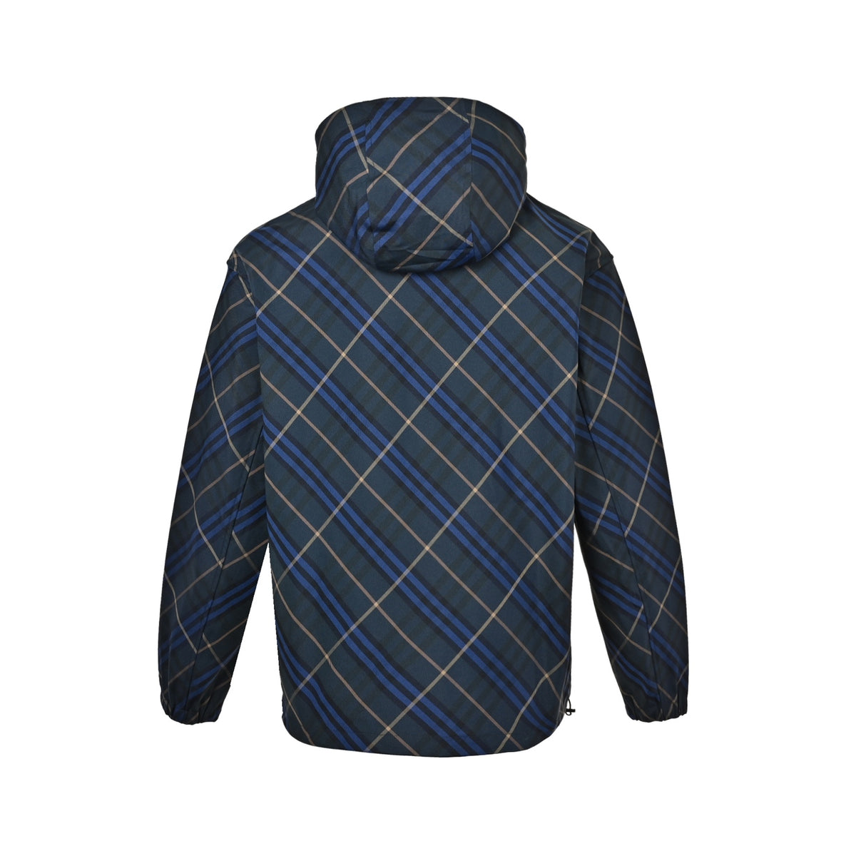 Burberry dark blue diamond war horse hooded jacket