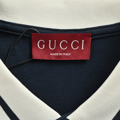 Gucci 25Fw letter logo logo lapel Polo long sleeves