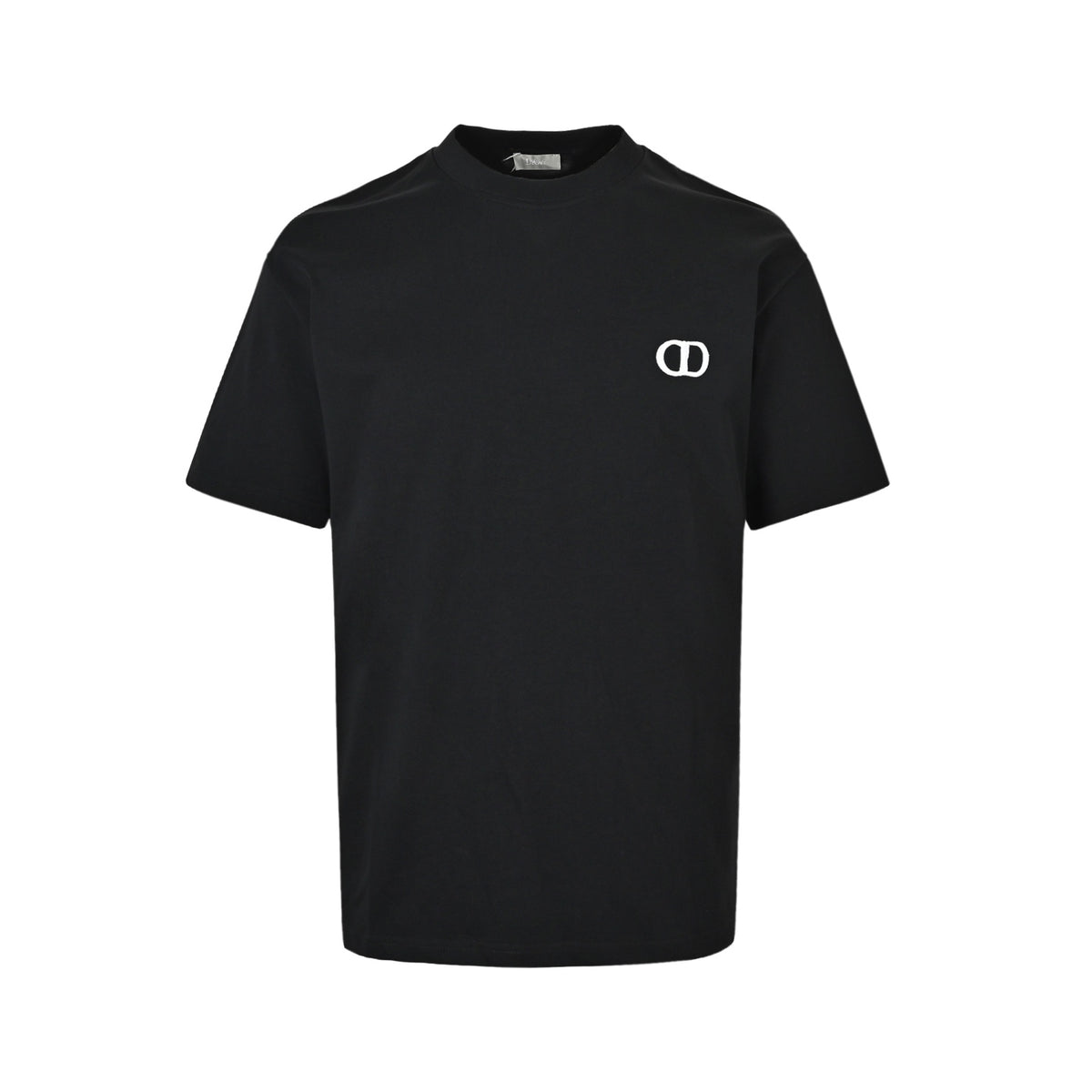 Dior CD letter embroidered short sleeves