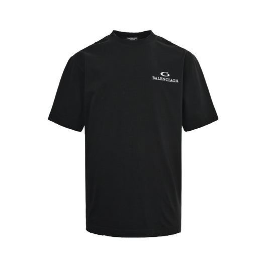 Balenciaga short sleeves with wheat ears embroidery on the back
