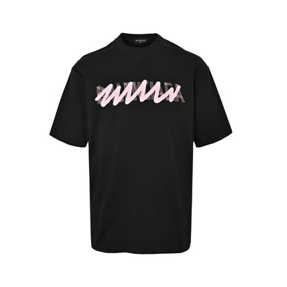 Balenciaga altered logo printed short sleeves