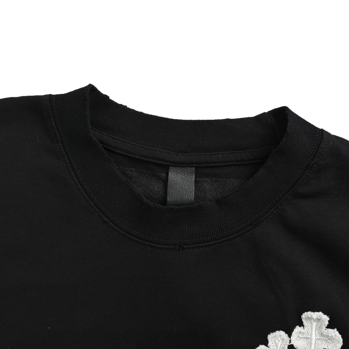 Chrome Hearts/Chrome Heart tassel patch Sanskrit letter embroidered short sleeves