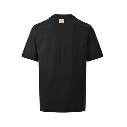 Louis Vuitton 26ss animal embroidered short sleeves
