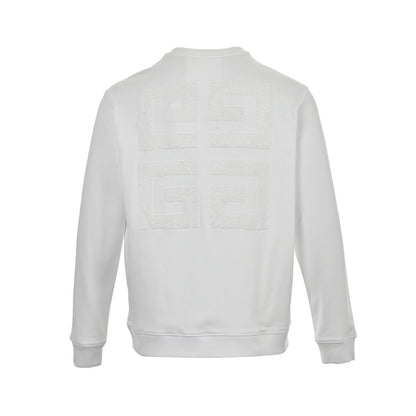 GIVENCHY 23Fw towel embroidered letter logo round neck sweatshirt