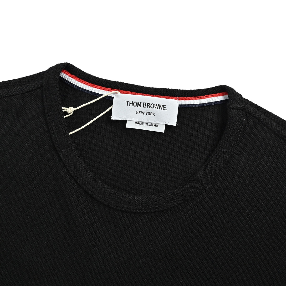 Thom Browne/Thom Brown classic yarn-dyed four-bar short sleeves