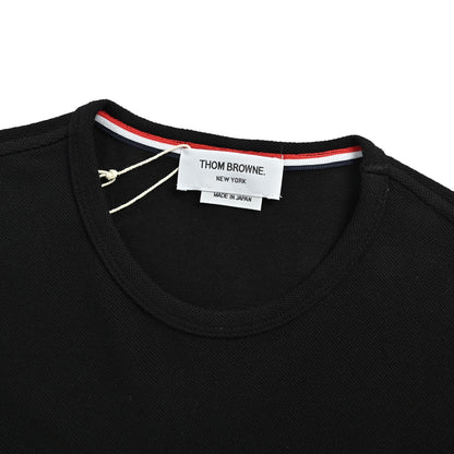 Thom Browne/Thom Brown classic yarn-dyed four-bar short sleeves