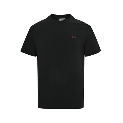 Dior 26ss small logo embroidered knitted short sleeves
