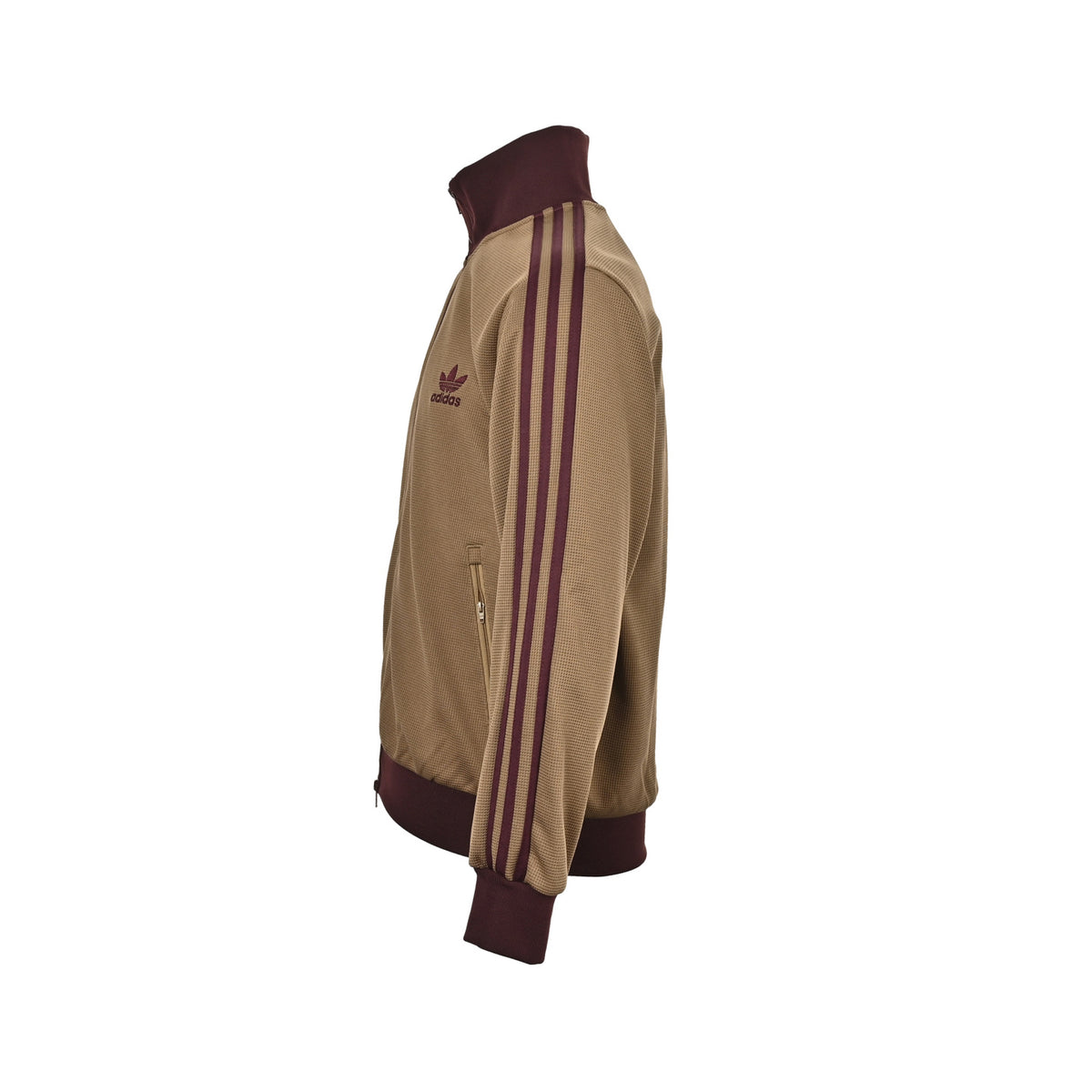 Adidas clover embroidered retro stand collar jacket