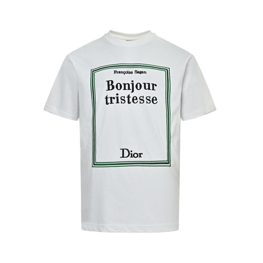 Dior 26ss Dracula themed embroidered short sleeves