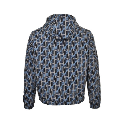 Fendi 25Fw full-print logo reversible hooded jacket