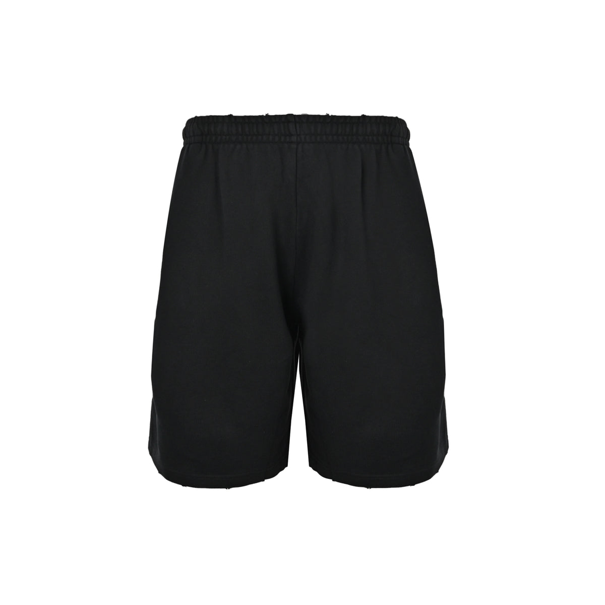 We11 Done gothic lettering printed loose shorts
